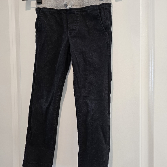 5t Old Navy black‎ and gray drawstring pants Easter Comfy Elevated Casual - Picture 12 of 16
